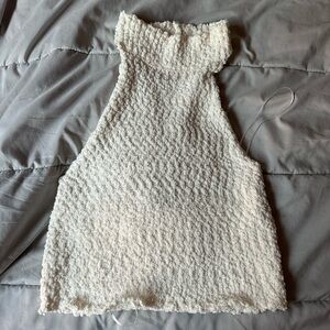 Zara off white halter top. Size large NEVER WORN